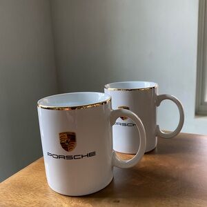 NWT Porsche Accent Mug Set (includes 2)